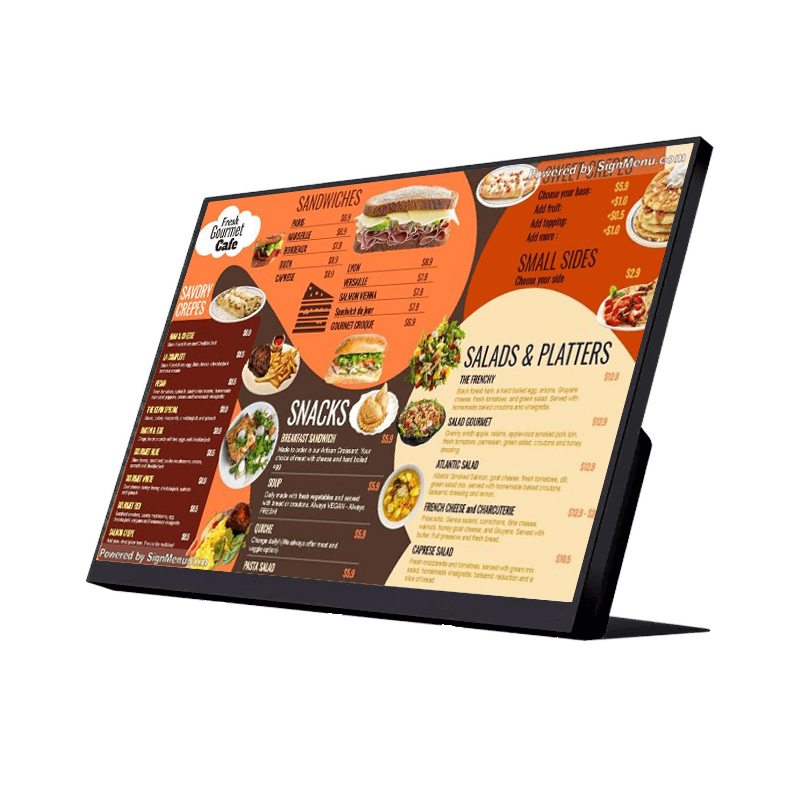 Display Menu Board for Indoor
